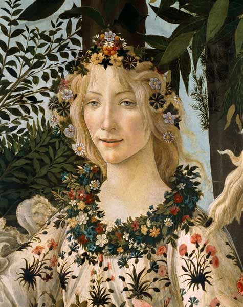 Detail des Gemäldes „Der Frühling“, Kopf von Flora – Sandro Botticelli Sandro Botticelli 2024-09-19