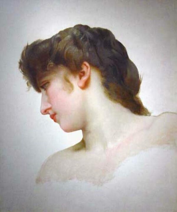 Studie des Kopfes eines blonden weiblichen Gesichts – William Bouguereau William Adolphe Bouguereau 2024-11-21