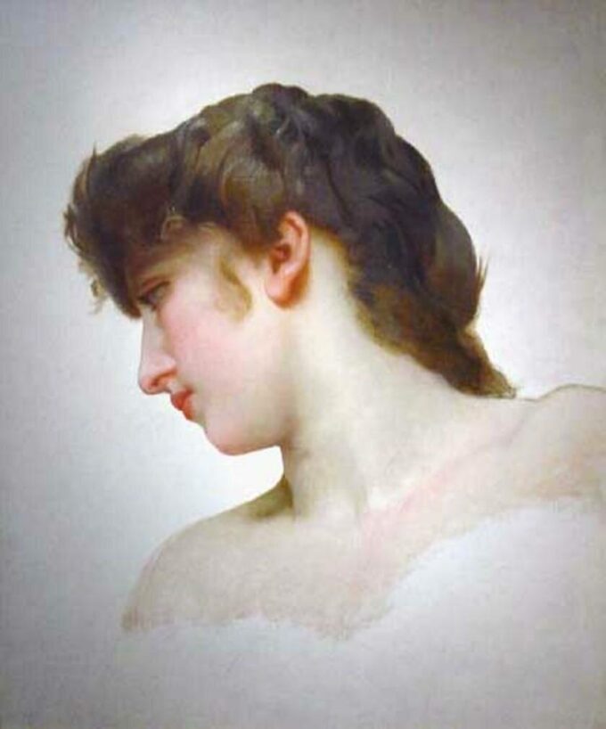 Studie des Kopfes eines blonden weiblichen Gesichts – William Bouguereau William Adolphe Bouguereau 2024-09-19