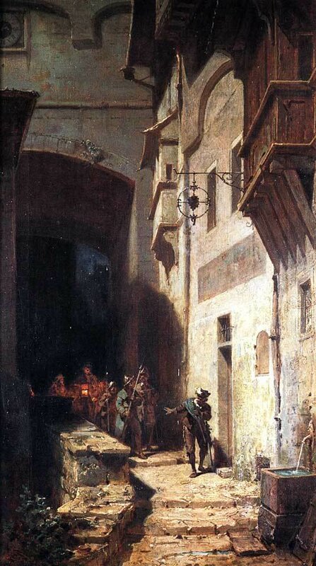 Die Menschenmenge bewachen – Carl Spitzweg Carl Spitzweg 2024-11-10