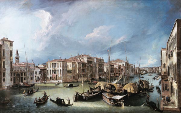 Der Canal Grande in Venedig mit der Rialtobrücke – Giovanni Antonio Canal Giovanni Antonio Canal 2024-11-21