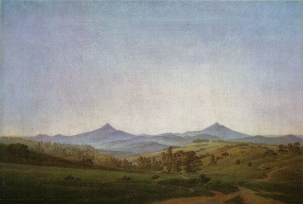 Böhmische Landschaft mit dem Berg Milleschauer – Caspar David Friedrich Caspar David Friedrich 2024-11-21