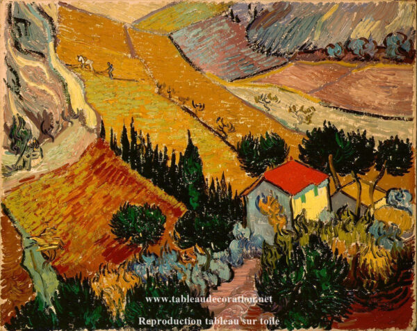 Landschaft mit einem Haus und einem Pflüger – Van Gogh Vincent Van Gogh 2024-11-20