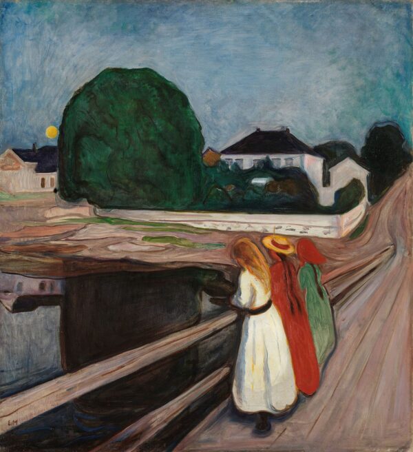 Junge Mädchen auf einer Brücke – Edvard Munch Edvard Munch 2024-11-10