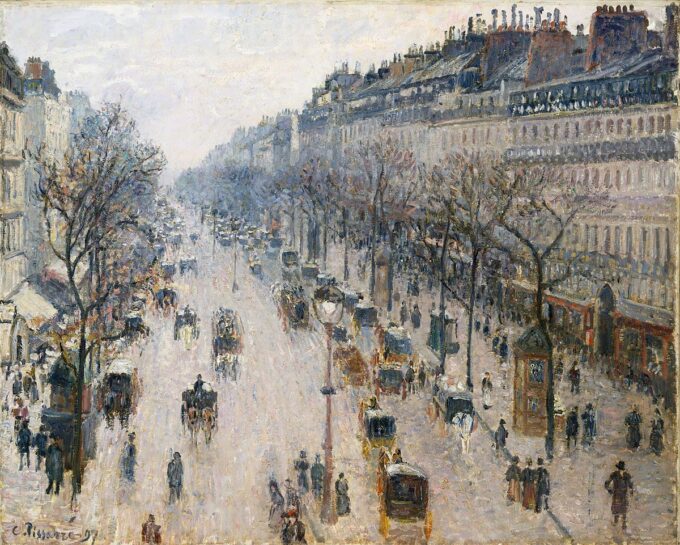 Boulevard Montmartre an einem Wintermorgen – Camille Pissarro Beliebte Bilder 2024-09-20 2