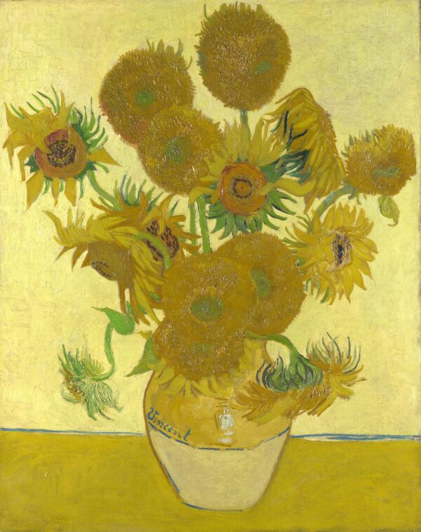 Vase mit fünfzehn Sonnenblumen – Van Gogh Sonnenblumen-Serie von Vincent van Gogh 2024-11-21