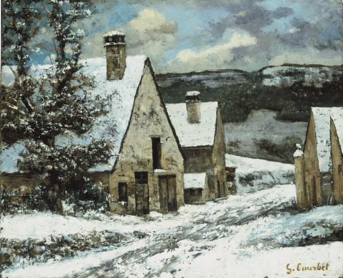 Dorfkante im Winter – Gustave Courbet Gustave Courbet 2024-09-19