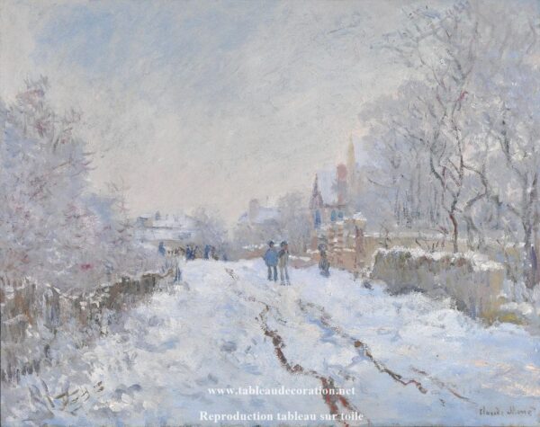 Straße im Schnee, Argenteuil – Monet Schneegemälde Claude Monet 2024-11-21