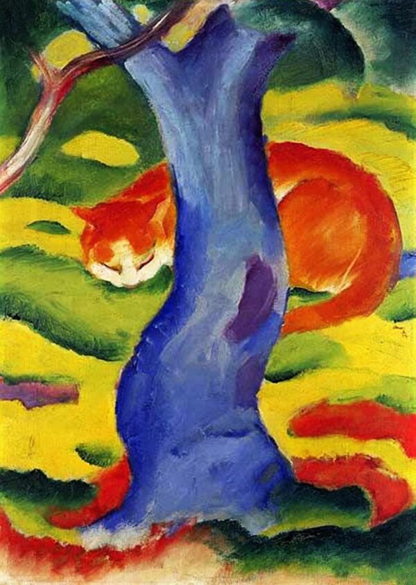 Katze hinter einem Baum – Franz Marc Franz Marc 2024-11-21