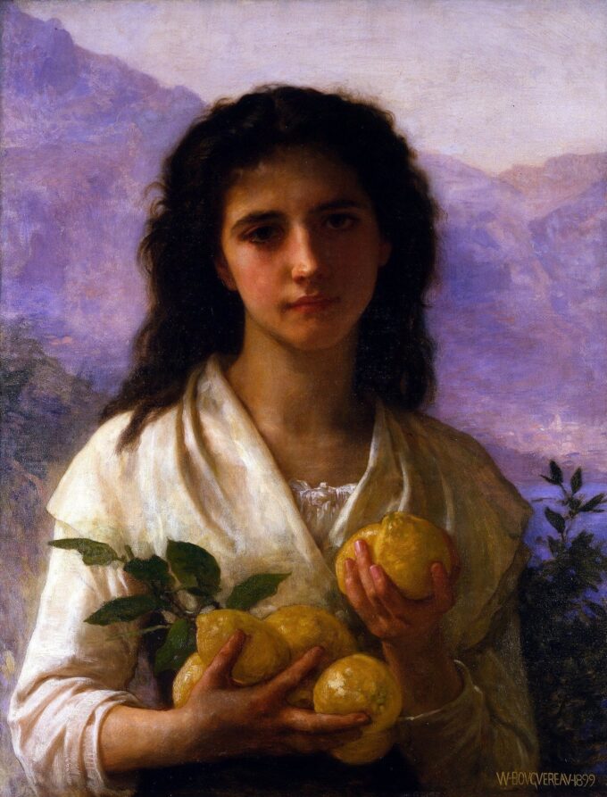 Mädchen, das Zitronen hält – William Bouguereau William Adolphe Bouguereau 2024-09-20 2