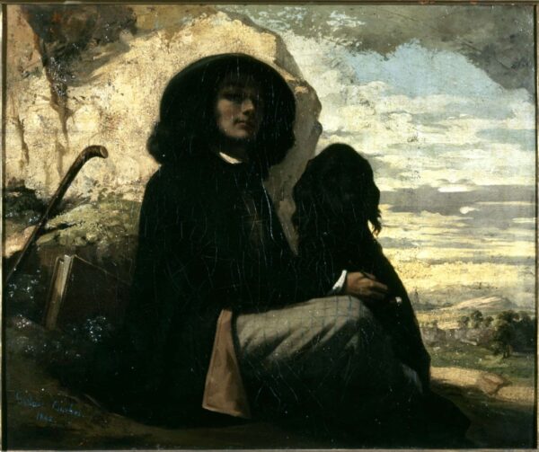 Selbstporträt mit schwarzem Hund – Gustave Courbet Gustave Courbet 2024-11-21