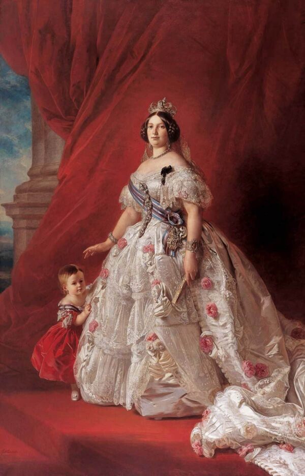 Porträt der Königin Isabella II von Spanien und ihrer Tochter Isabella – Franz Xaver Winterhalter Franz Xaver Winterhalter 2024-12-31