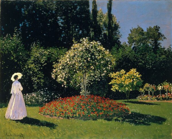 Dame in Weiß im Garten – Claude Monet Beliebte Bilder 2024-11-21