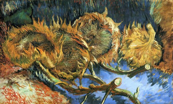 Vier verwelkte Sonnenblumen – Van Gogh Sonnenblumen-Serie von Vincent van Gogh 2024-11-21