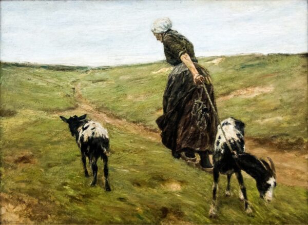 Frau mit Ziegen in den Dünen – Max Liebermann Max Liebermann 2024-11-21