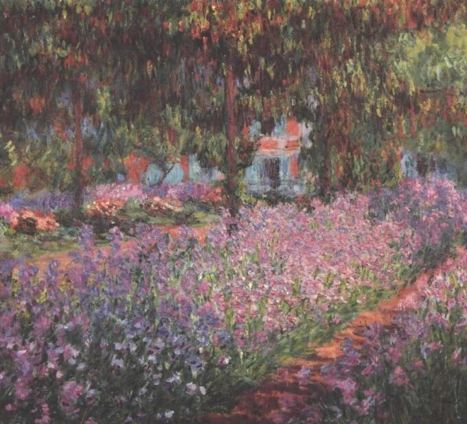 Der Garten des Künstlers in Giverny (Iris) – Claude Monet Beliebte Bilder 2024-09-20 2