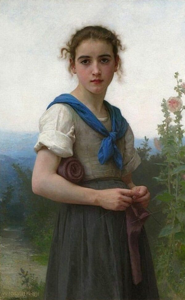 Die kleine Strickerin, 1891 – William Bouguereau William Adolphe Bouguereau 2024-11-21