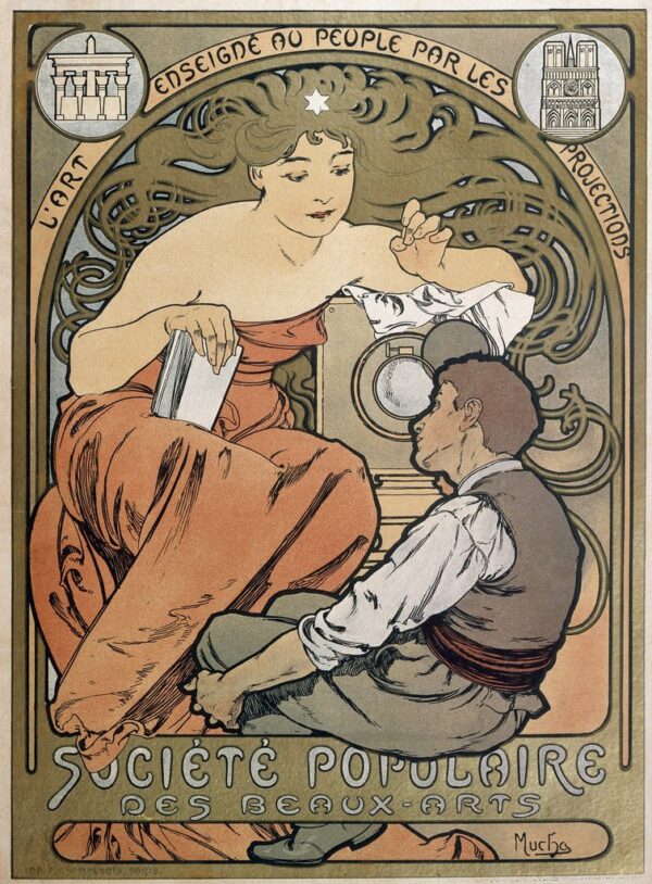 Plakat für die Volksvereinigung der Schönen Künste – Mucha Alfons Mucha 2024-11-21