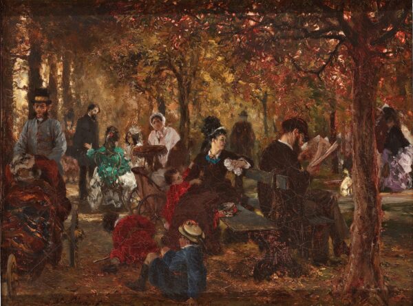 Im Garten des Luxemburg (Erinnerung an den Garten des Luxemburg) – Adolph von Menzel Adolph von Menzel 2024-11-21