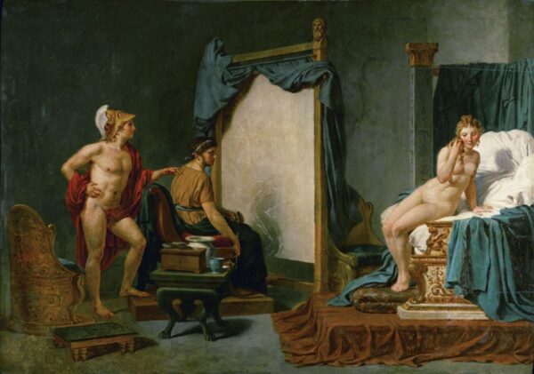 Apelles malt Campaspe in Anwesenheit von Alexander dem Großen – Jacques-Louis David Jacques-Louis David 2024-11-21