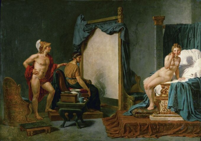 Apelles malt Campaspe in Anwesenheit von Alexander dem Großen – Jacques-Louis David Jacques-Louis David 2024-09-19