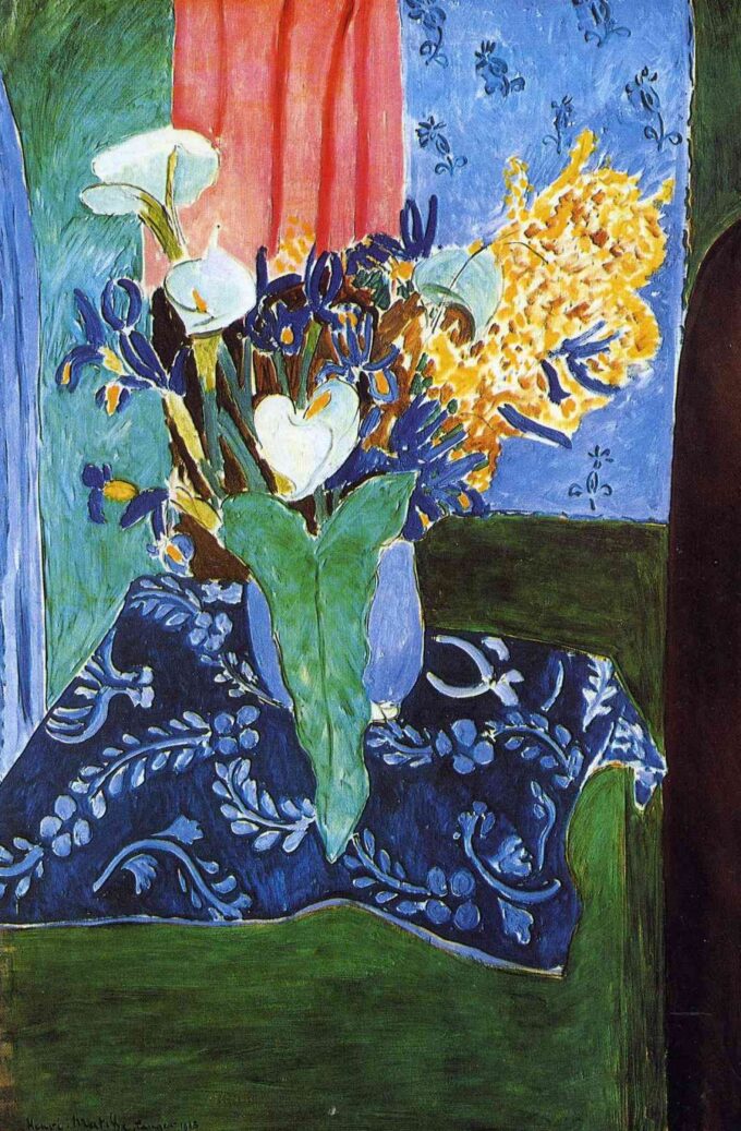 Calla-Lilien, Schwertlilien und Mimosas – Matisse Henri Matisse 2024-09-19 2