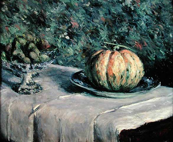 Melonen- und Obstschale mit Feigen – Caillebotte Gustave Caillebotte 2024-11-21