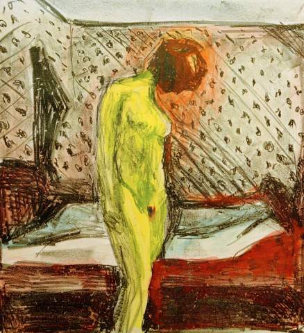 Junge Frau weint am Bettende ihres Bettes – Edvard Munch Edvard Munch 2024-11-10