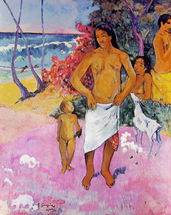 Ein Spaziergang am Meer oder die tahitianische Familie – Paul Gauguin Paul Gauguin 2024-11-21