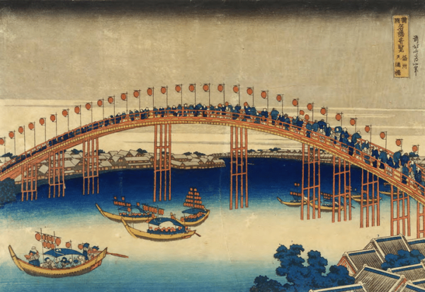 Hokusai das Laternenfest auf der Temma-Brücke – Katsushika Hokusai Katsushika Hokusai 2024-11-13