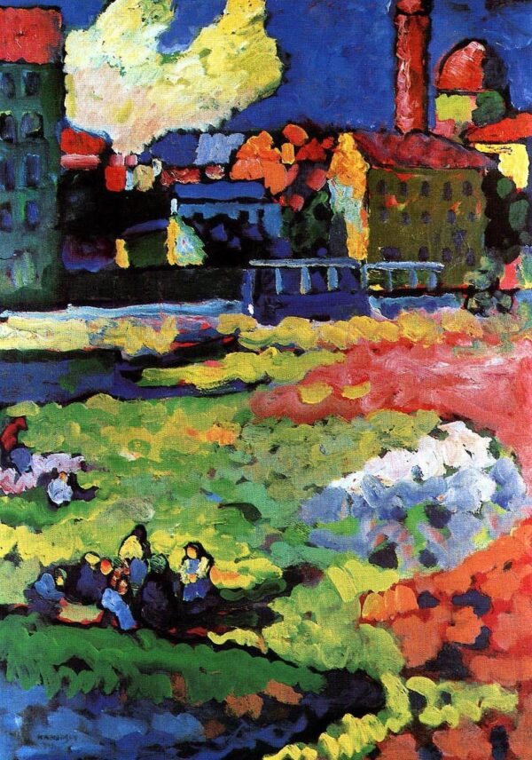 München Schwabing mit der Kirche St. Ursula – Vassily Kandinsky Wassily Kandinsky 2024-11-21