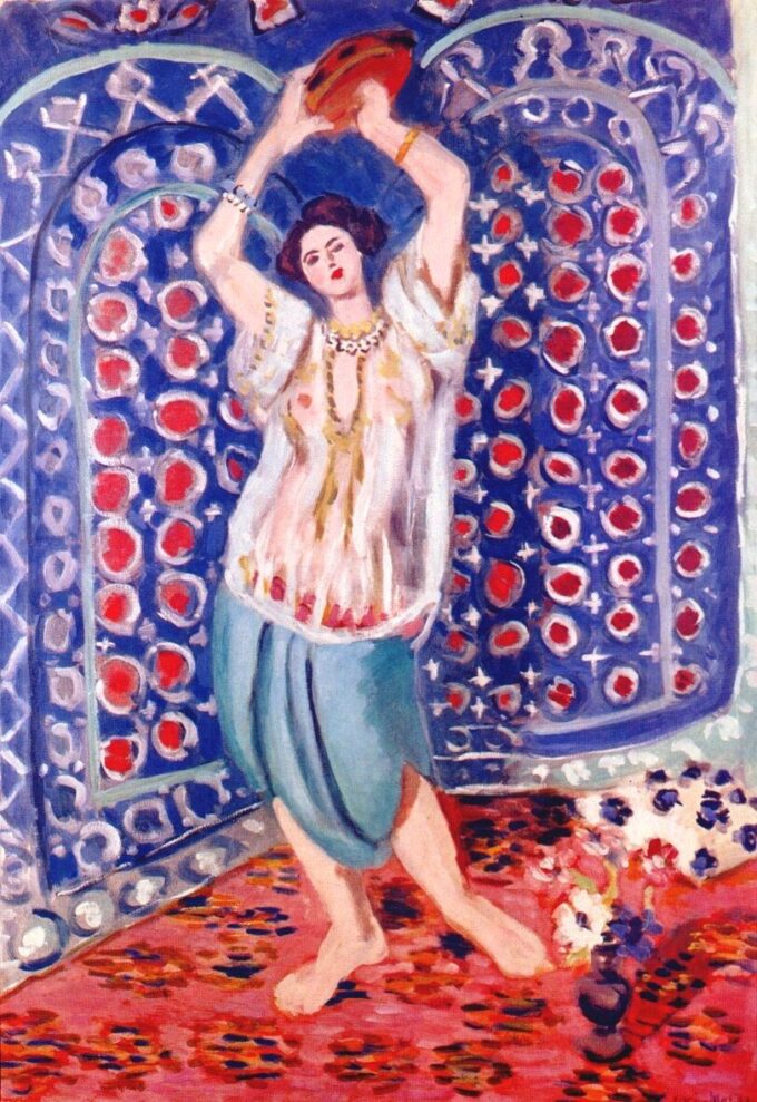 Odalisque mit Tamburin Harmonie in Blau – Matisse Henri Matisse 2024-09-19