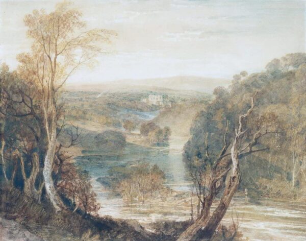 Der Fluss Wharfe mit einem fernen Blick auf den Barden Turm – William Turner William Turner 2024-11-21