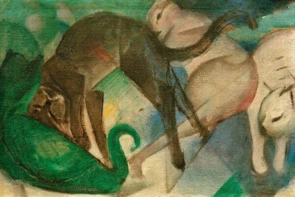 Katzen spielen (Katzenmalerei) – Franz Marc Franz Marc 2024-11-21