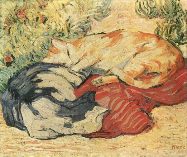 Katzen auf dem roten Tuch – Franz Marc Franz Marc 2024-11-21