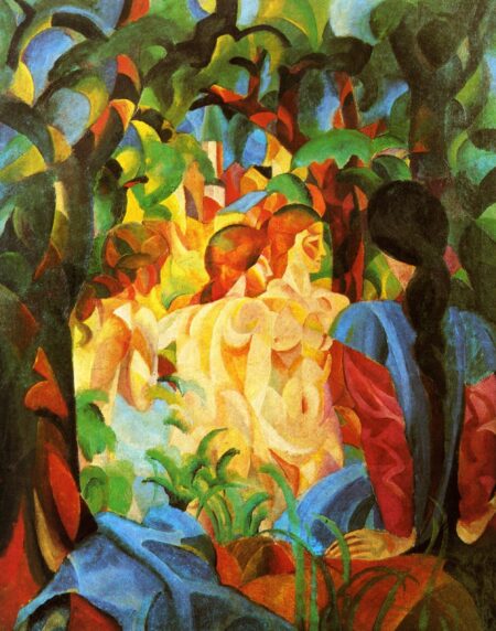 Badende mit der Stadt im Hintergrund – August Macke August Macke 2024-12-30