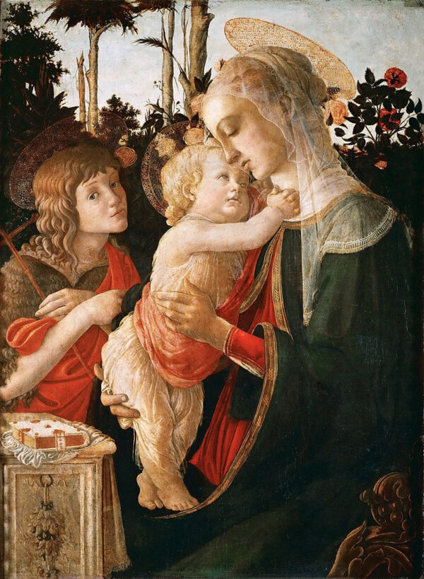 Jungfrau mit Kind und Johannes dem Täufer (für weitere Details siehe 93885, 93887) – Sandro Botticelli Sandro Botticelli 2024-11-21