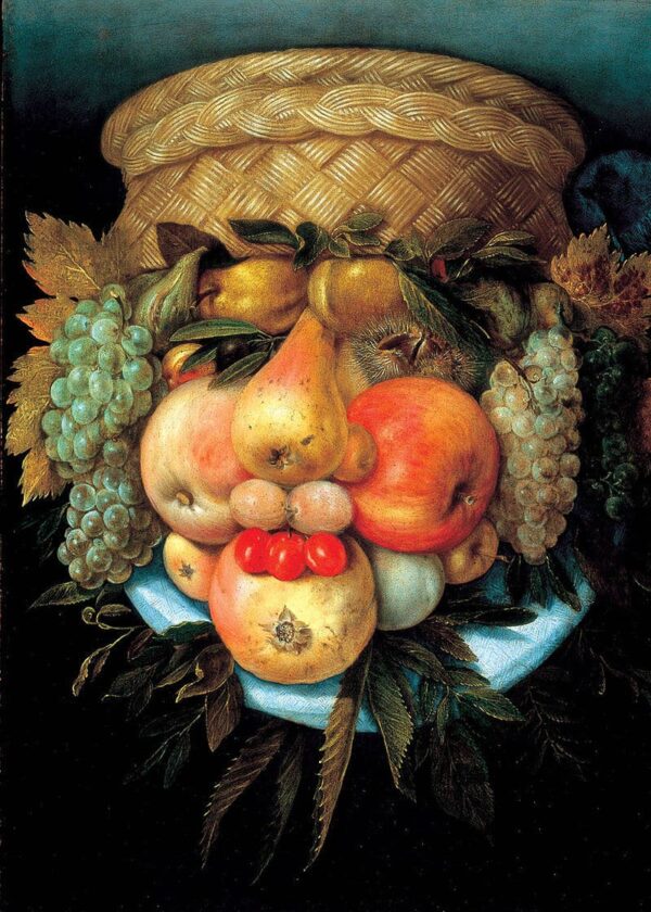 Umkehrbarer Kopf mit Obstkorb – Arcimboldo Giuseppe Arcimboldo 2024-11-21