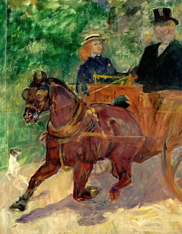 Cob an einen Wagen angekoppelt – Toulouse Lautrec Henri de Toulouse-Lautrec 2024-11-21