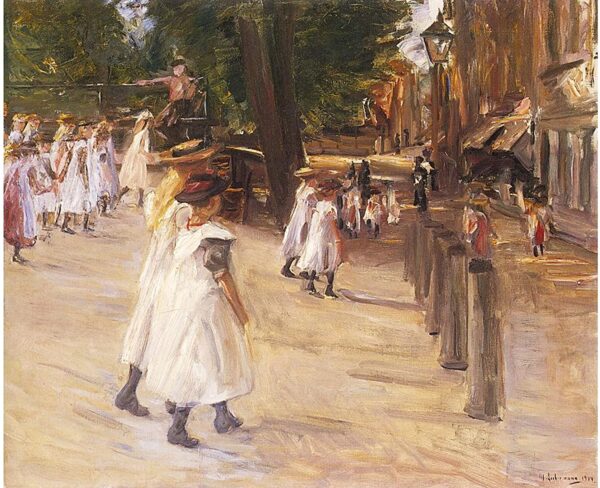 Auf dem Weg zur Schule in Edam – Max Liebermann Max Liebermann 2024-11-21