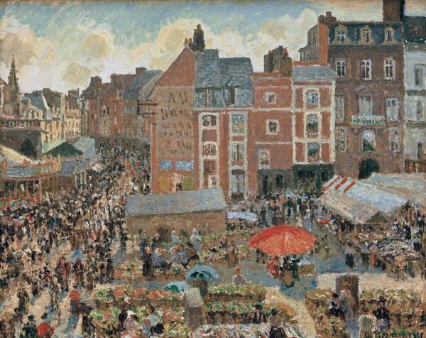 Foire in Dieppe, Die Sonne, Nachmittag – Camille Pissarro Camille Pissarro 2024-11-21