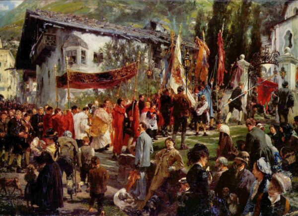 Prozession des Corpus Christi in Hofgastein – Adolph von Menzel Adolph von Menzel 2024-11-21