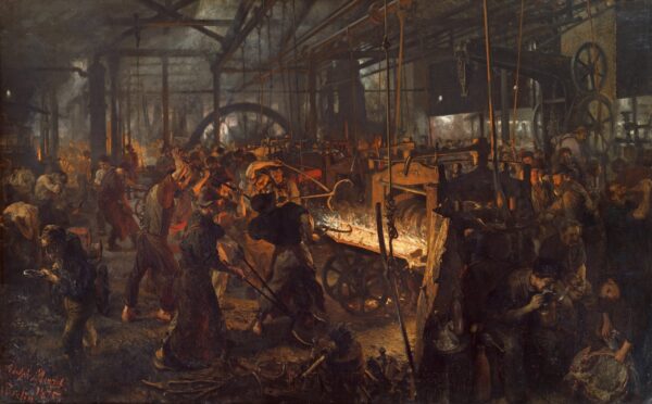 Der moderne Walzwerk (Cyclopes modernes) – Adolph von Menzel Adolph von Menzel 2024-11-21