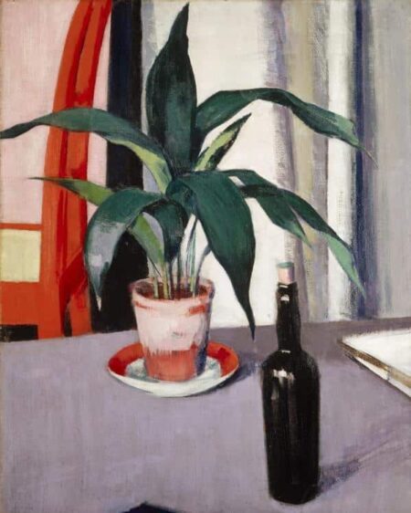 Aspidistra und Flasche auf dem Tisch – Francis Cadell Francis Cadell 2024-12-30