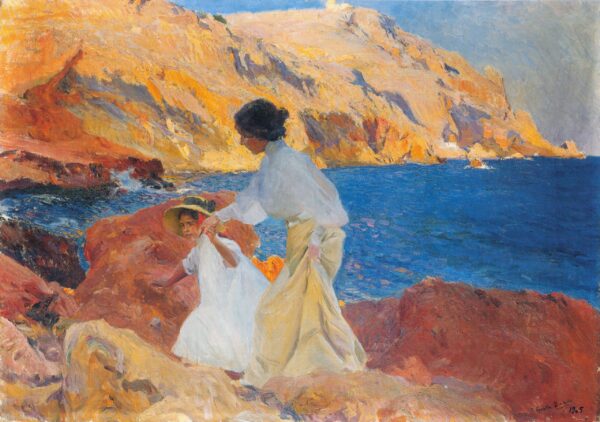 Clotilde und Elena auf den Felsen, Javea – Sorolla Joaquín Sorolla 2024-11-21