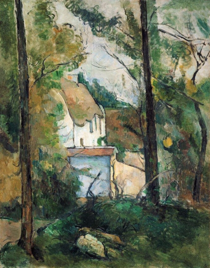 Blick durch die Bäume auf ein Haus (Auvers) – Paul Cézanne Paul Cézanne 2024-09-20