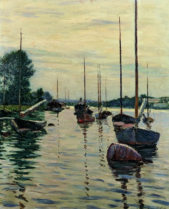 Boote vertäut auf der Seine – Caillebotte Gustave Caillebotte 2024-11-21