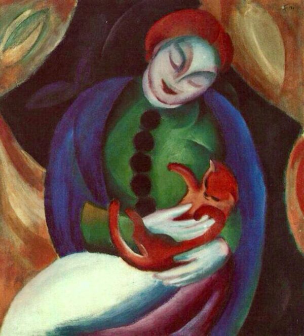 Mädchen mit Katze II – Franz Marc Franz Marc 2024-11-21