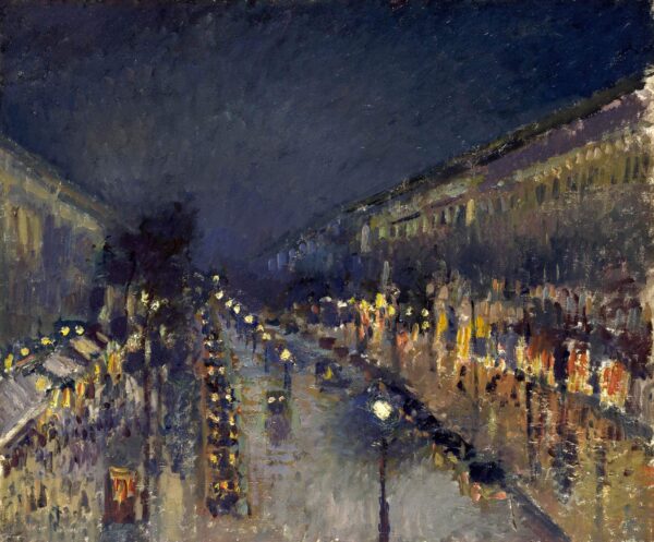 Boulevard Montmartre, die Nacht – Camille Pissarro Beliebte Bilder 2024-11-09