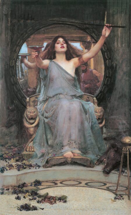 Circé bietet Ulysses die Tasse an – John William Waterhouse Beliebte Bilder 2025-01-01